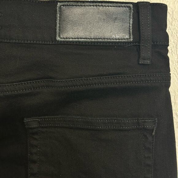 Amiri MX1 Bandana Ripped Patch Skinny Jeans Jet Black size 33 - Picture 4 of 9